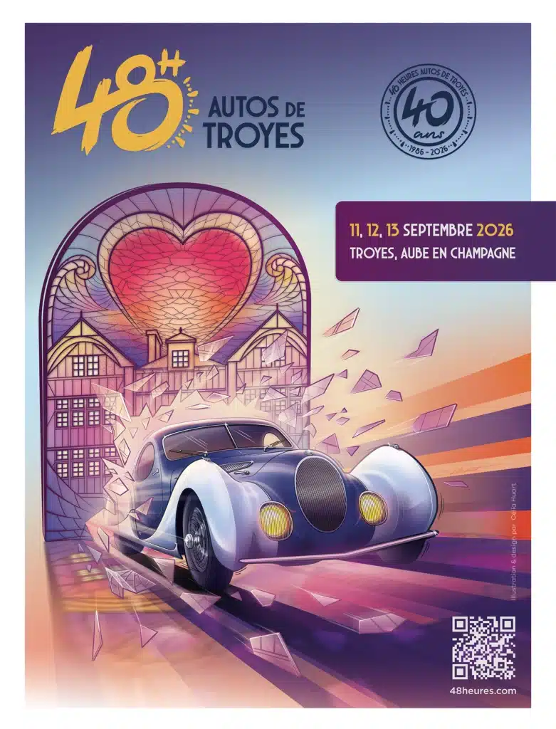 Affiche officielle et identité graphique toute neuve pour les 48h Autos de Troyes