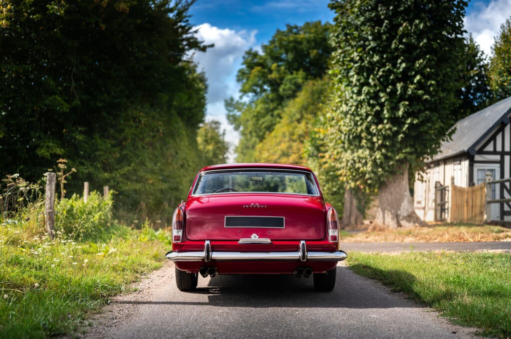 Célia Huart Ferrari 250 GTE red