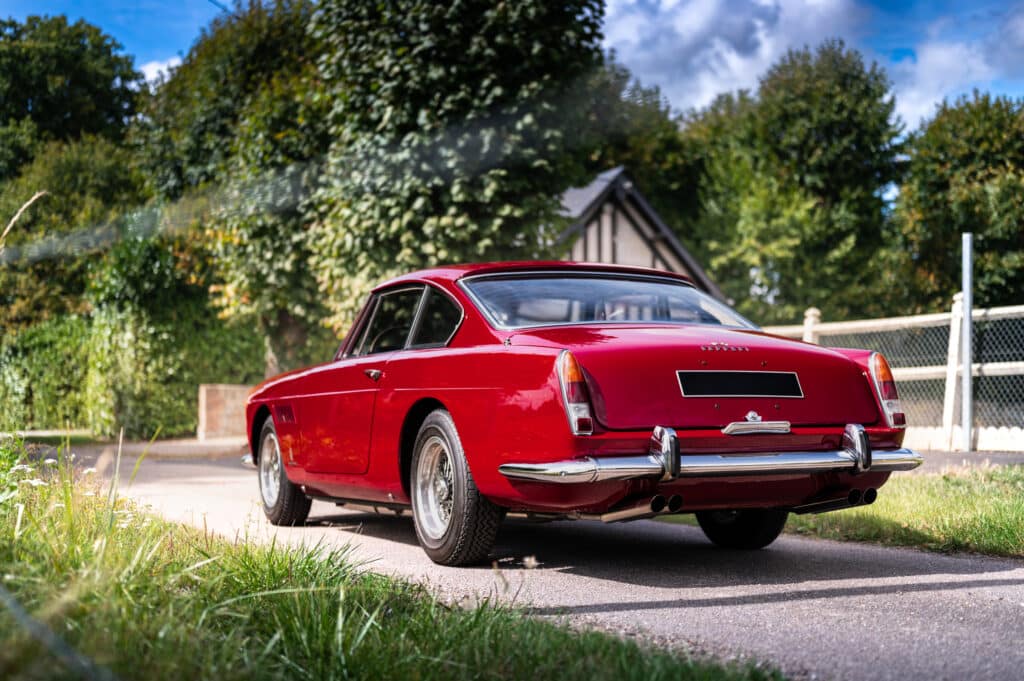 Célia Huart Ferrari 250 GTE red