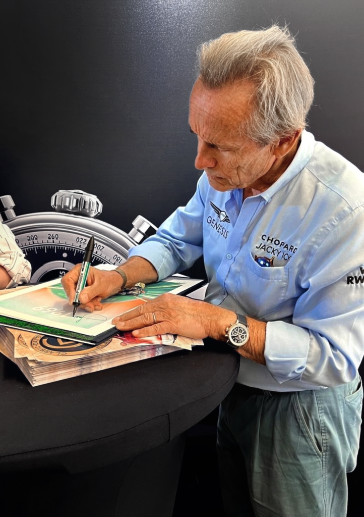 Signature de mon illustration "Legend I" #P/1075 par Jacky Ickx