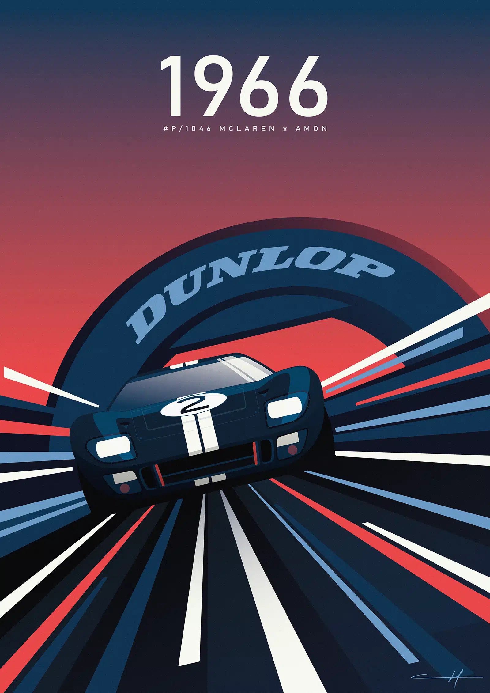 Affiche de la collection Legends I , GT40 châssis P1046