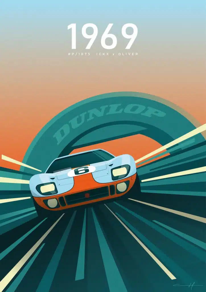 Affiche de la collection Legends I , GT40 châssis P1075