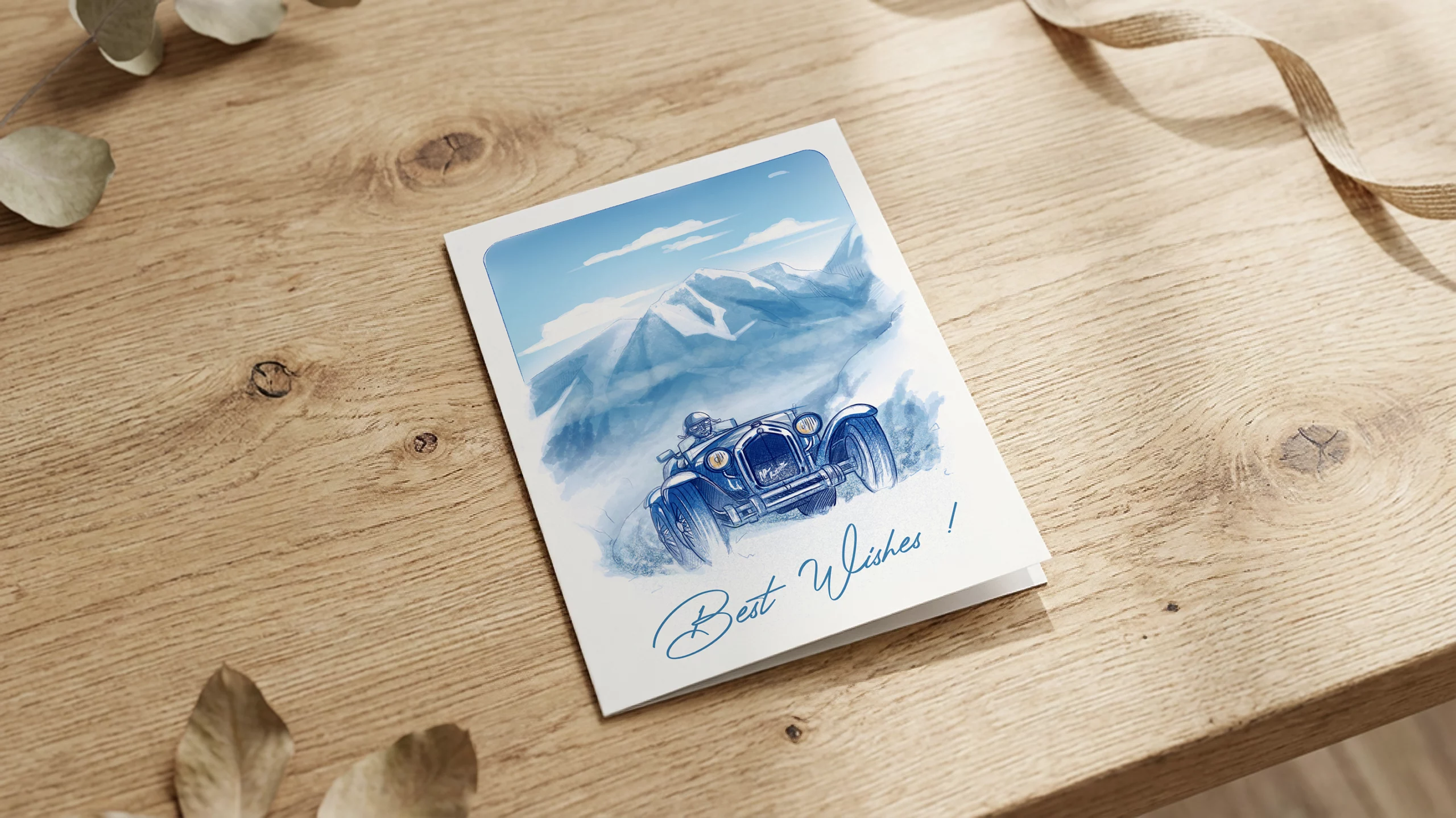 Carte de vœux Alfa Romeo 8C 2300 Célia Huart