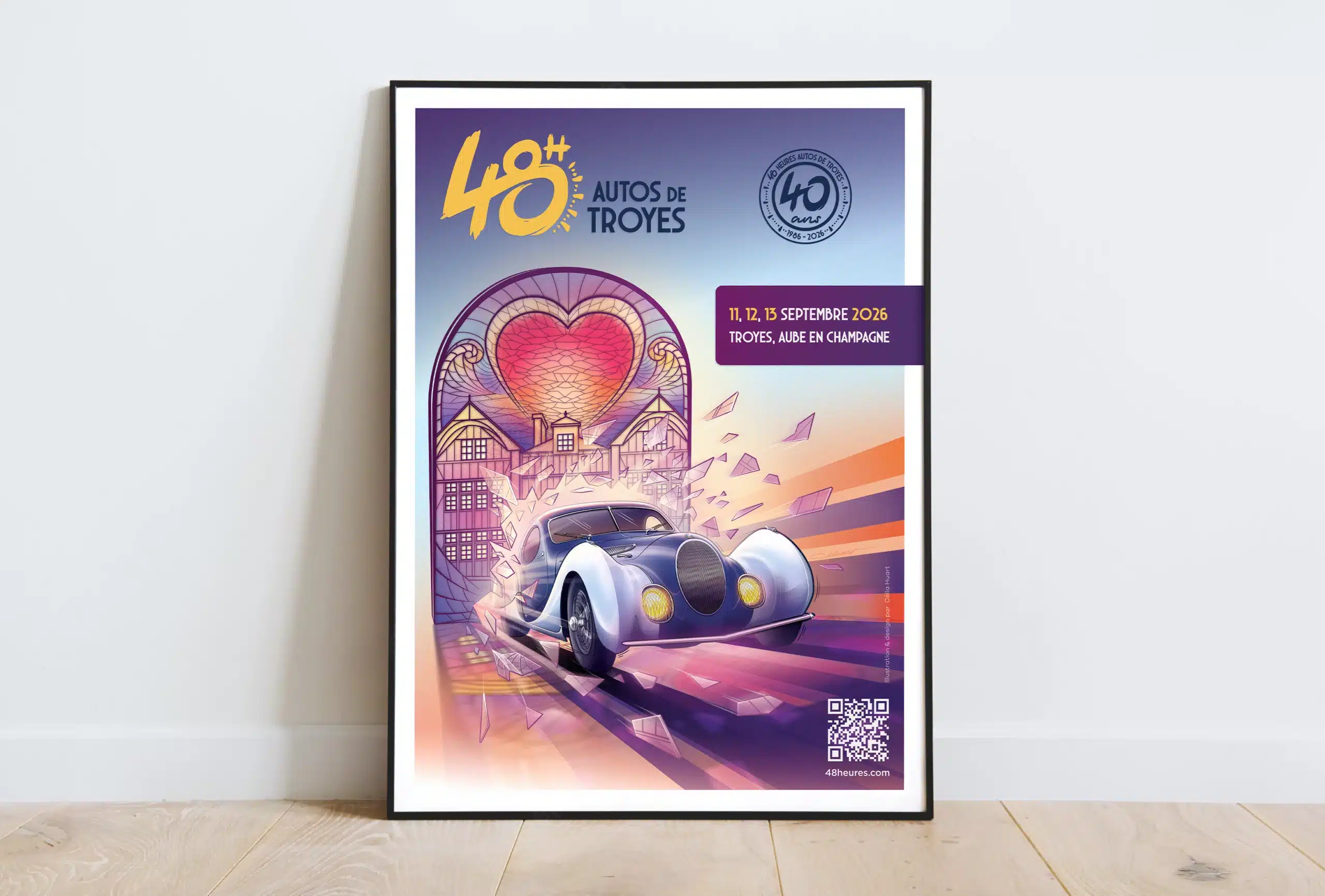 Affiche officielle et identité graphique toute neuve pour les 48h Autos de Troyes
